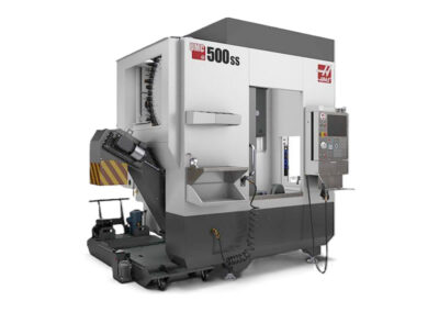 Alt text: HAAS UMC-500SS high-speed 5-axis CNC mill at Essex Bay Engineering